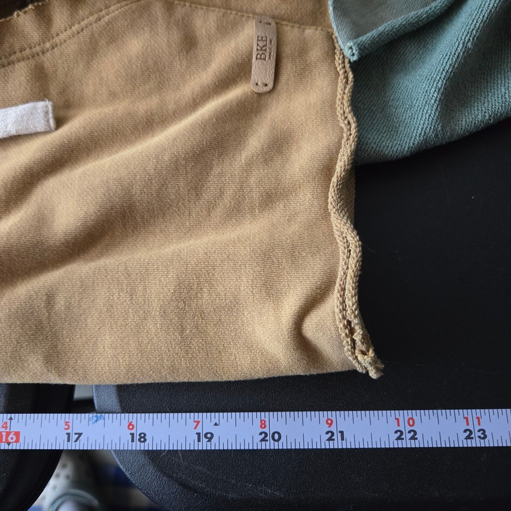 BKE Colorblock Patchwork Deconstructed Pullover H… - image 11